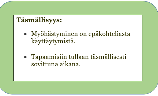 Työpaikalla toimiminen