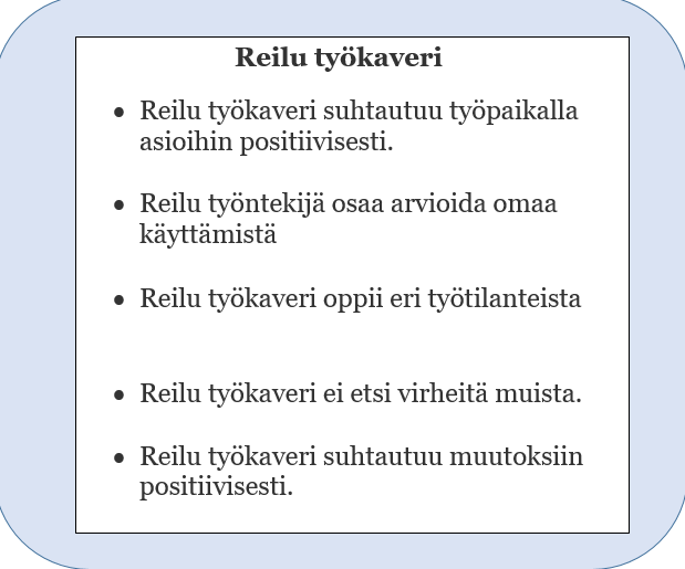 Työntekijältä odotetaan